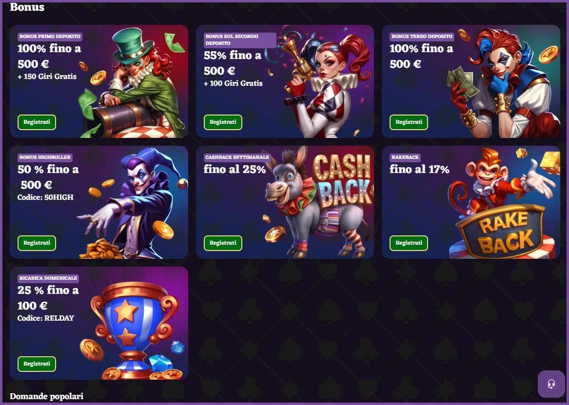 Promozioni e bonus Happyjokers Italia